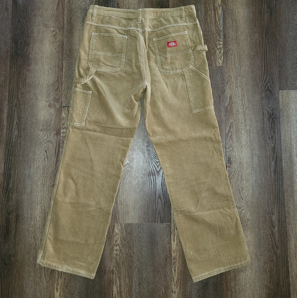 DICKIES Womens Corduroy Carpenters Pants size 11 (fits L imo) - Picture 6 of 6